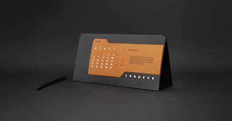 digital desk calendar