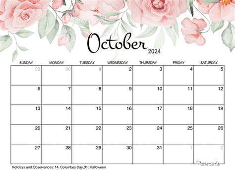 free printable october 2024 calendar