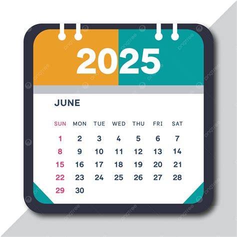 june 2025 word calendar