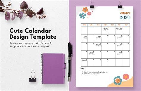 cute wall calendar