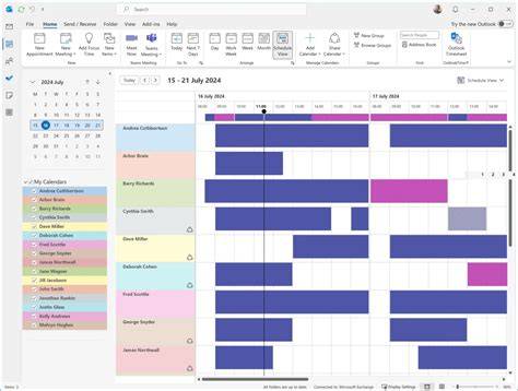 outlook group calendar