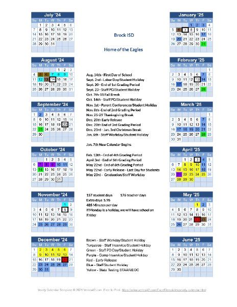 Brock Isd Calendar