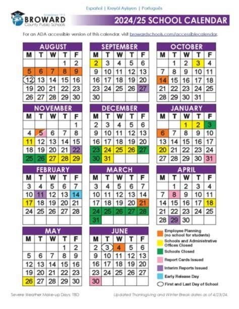 Broward Schools 24 25 Calendar