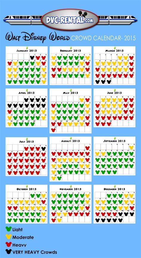 crowd calendar disney world 2025