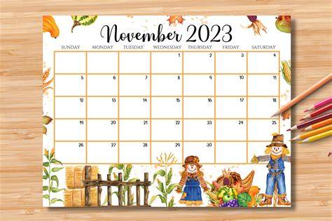 thanksgiving 2023 calendar