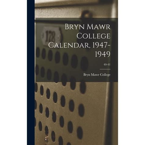 Bryn Mawr Calendar