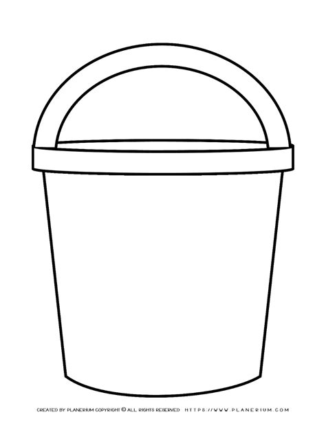 Bucket Printable Template