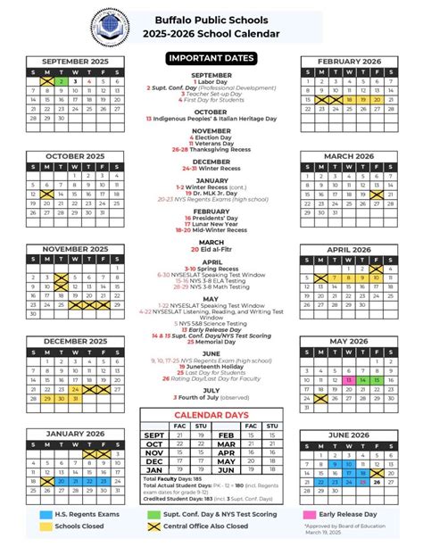 Buffalo Public Schools Calendar
