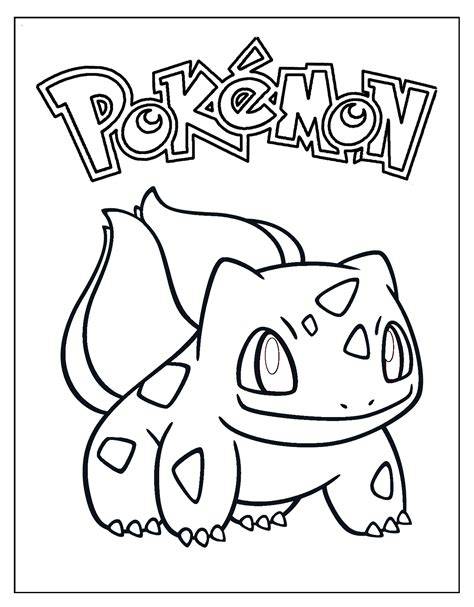 Bulbasaur Colouring Page