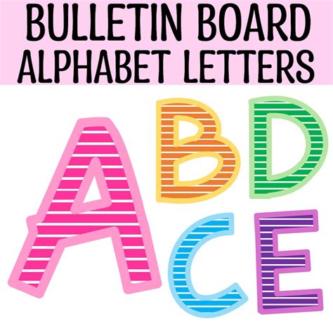 Bulletin Board Letters Printable Pdf