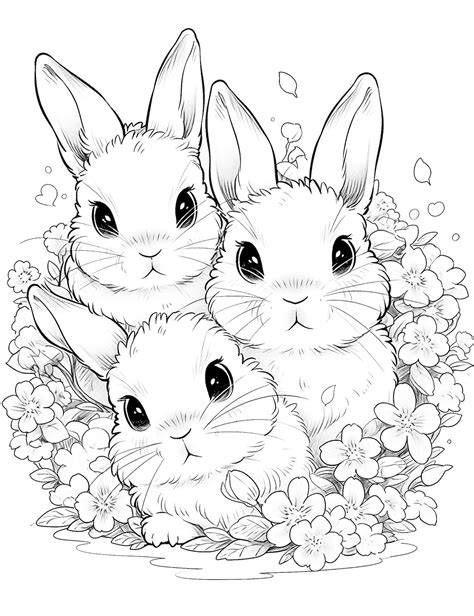 Bunny Coloring Pages Free Printable