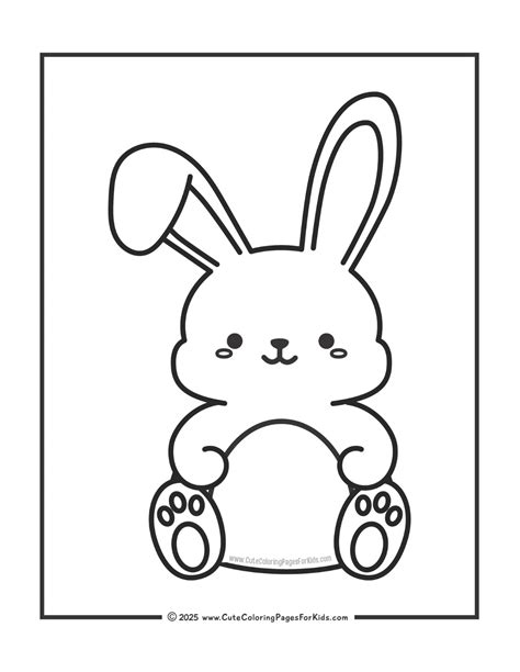 Bunny Coloring Sheet