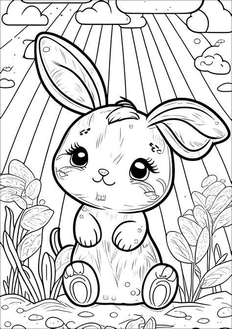 Bunny Coloring Sheets Free Printable