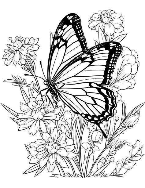 Butterfly Colouring Pages For Adults