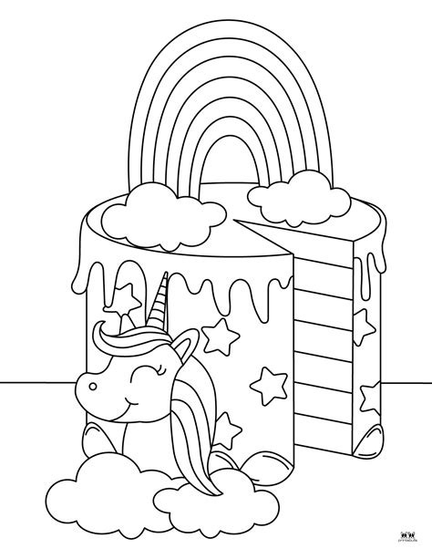 Cake Coloring Pages To Print