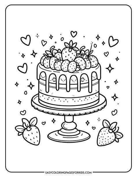 Cake Coloring Pages