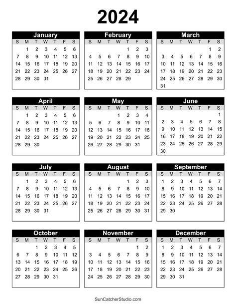 Calendar 2024 Free Printable