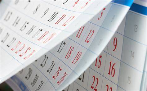 Calendar Flipping Pages