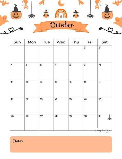 Calendar For October 1999