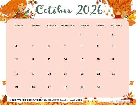 Calendar For October 24