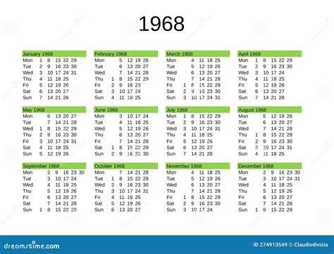 Calendar For September 1968