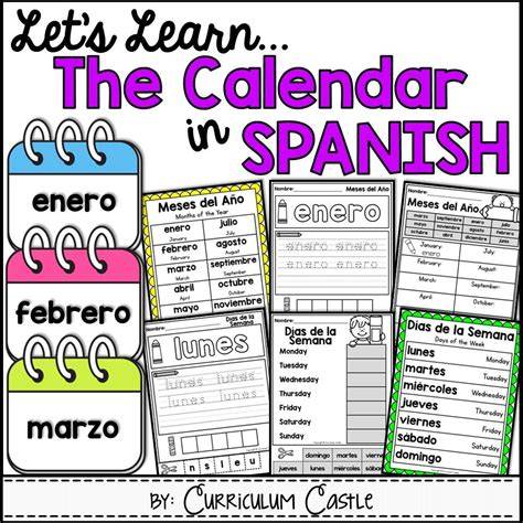 Calendar In Spanish Language
