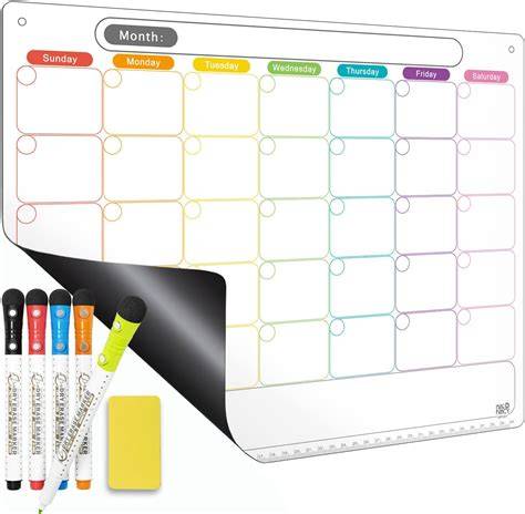 Calendar Magnetic Board
