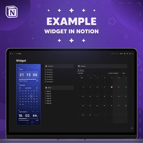 Calendar Notion Widget