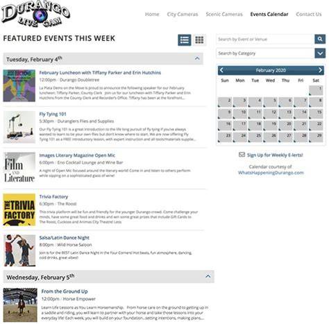 Calendar Of Events Durango Co