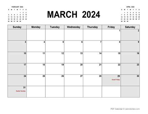 Calendar Of March 2024