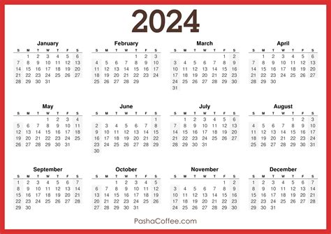 Calendar Pdf 2024