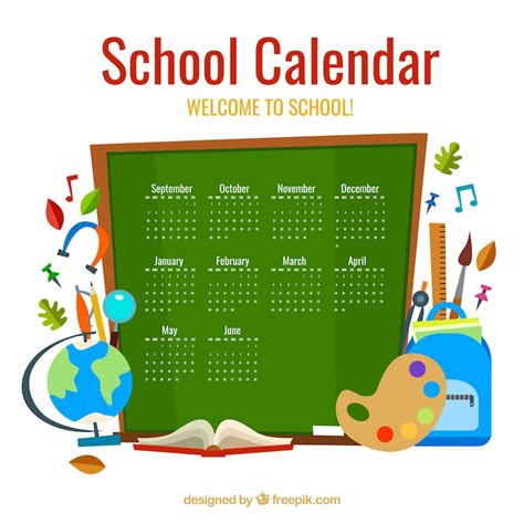 Calendar School Clipart