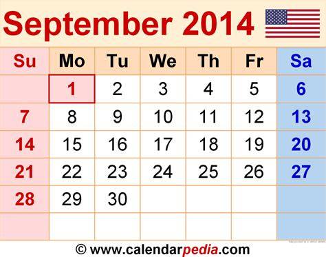 Calendar Sept 2014