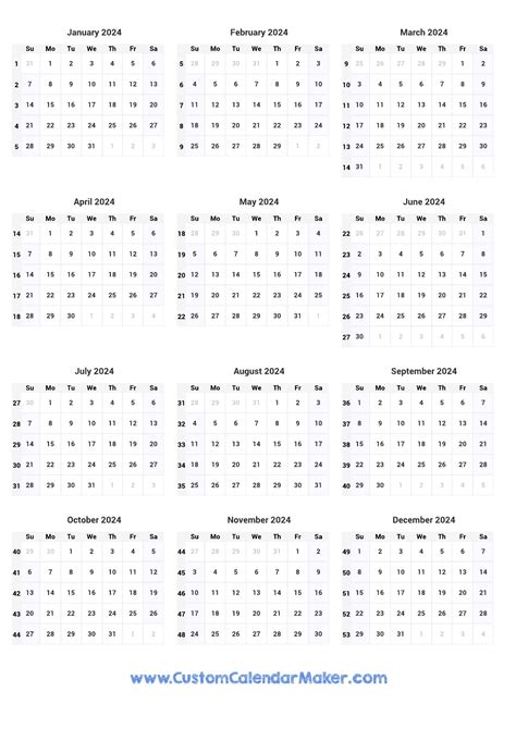 Calendar Week 31 2024