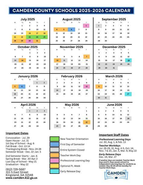 Camden County Schools Ga Calendar