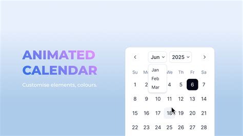 animated flipping calendar