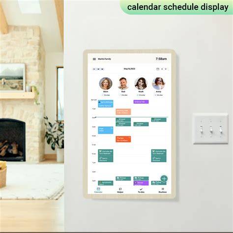 family calendar wall
