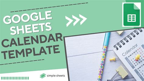 google sheets calendar template