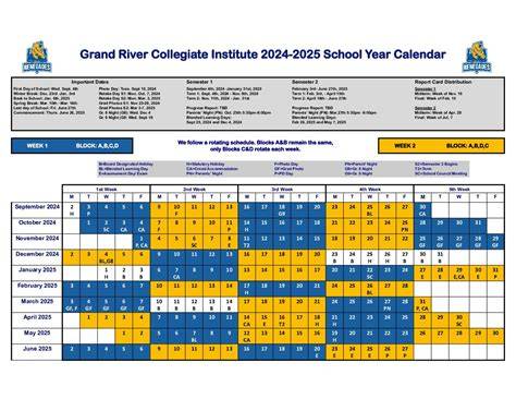 Cape Henry Collegiate Calendar 2024 25