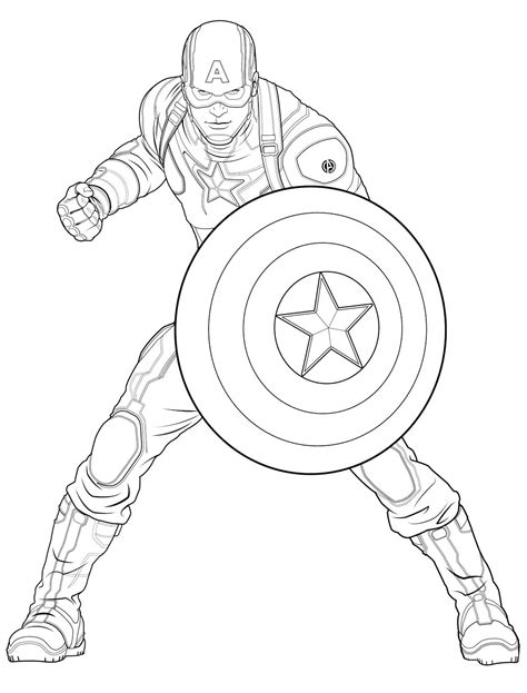 Captain America Printable