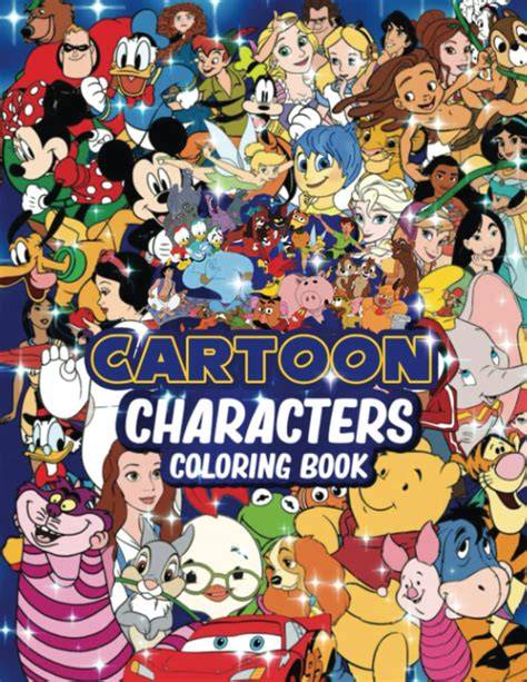 Cartoon Characters Colouring Book