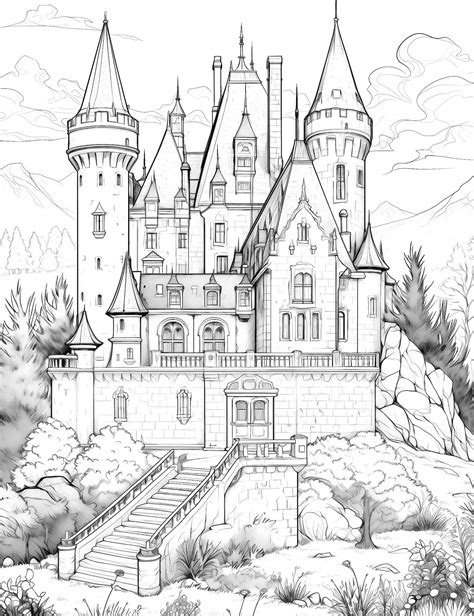 Castle Coloring Pages