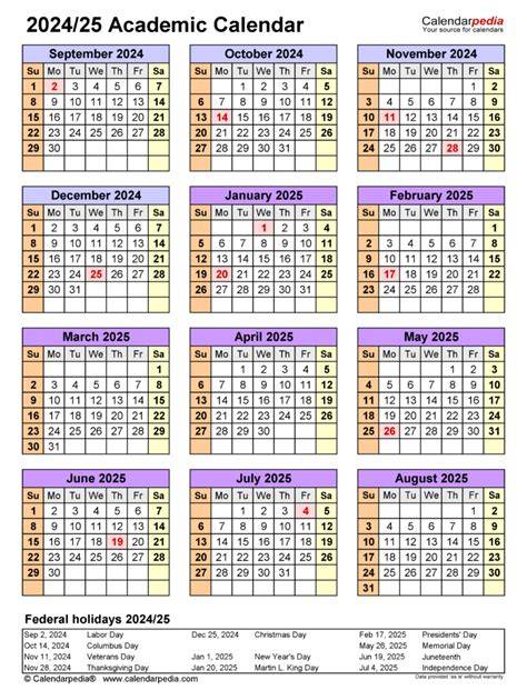 Castleton University Academic Calendar 24 25