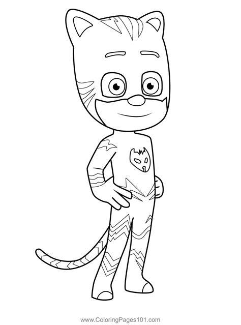 Catboy Colouring Pages