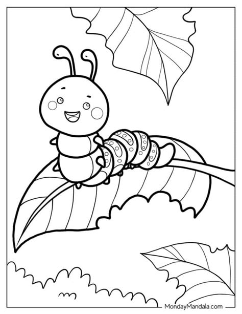 Caterpillar Color Sheets