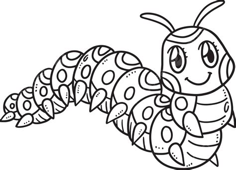 Caterpillar For Colouring