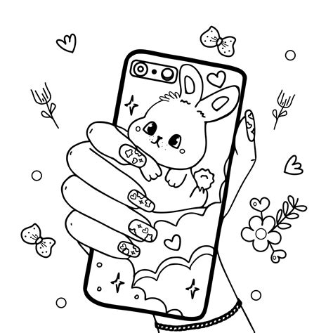 Cellphone Coloring Pages
