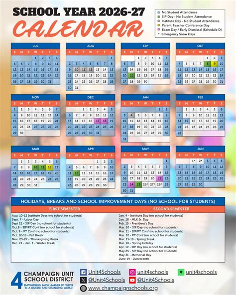 Champaign Unit 4 Calendar 2023 24