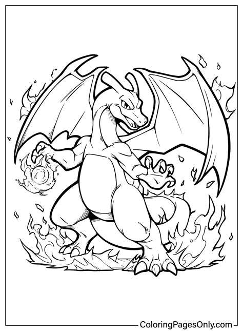 Charizard Coloring Page