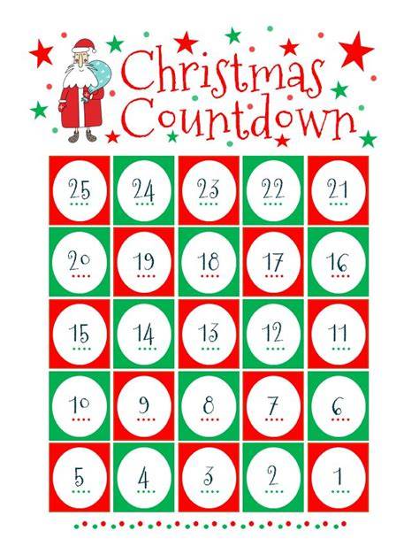 christmas countdown calendar